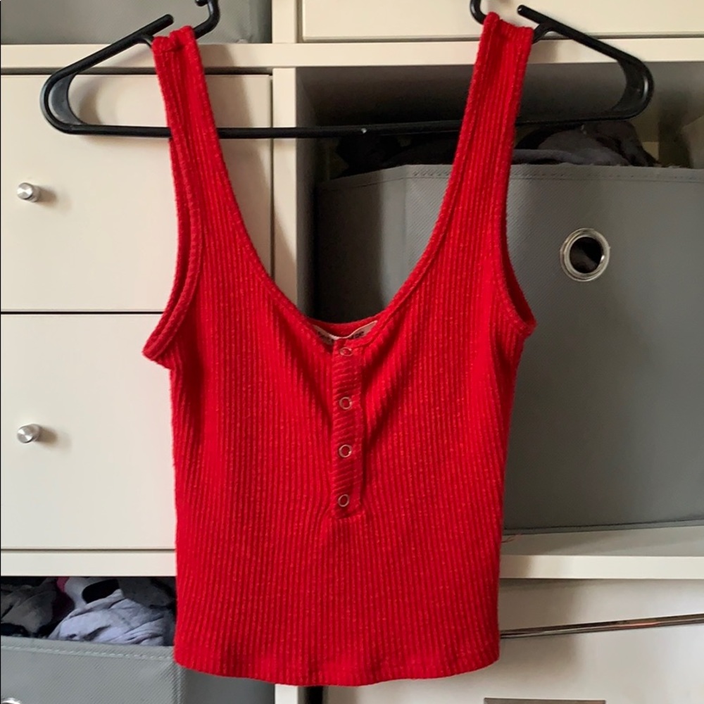 Red crop top/tank top